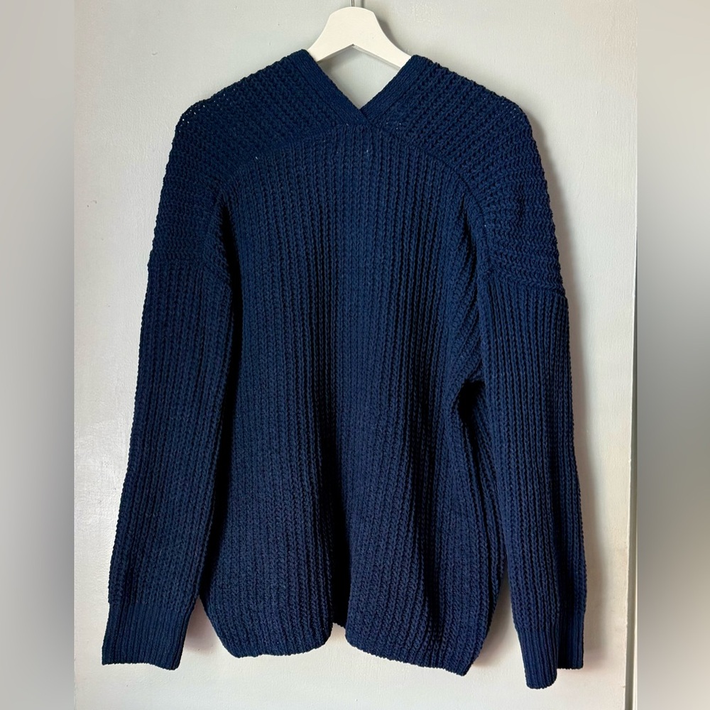 Sold on EBay *American Eagle Outfitters Navy Chunky Open-Front Cardigan - Picture 2 of 3